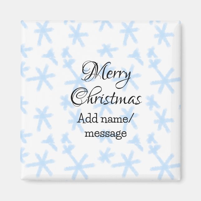 Imán Patrón de nieve del patrón de nieve de la nieve az (Frente)