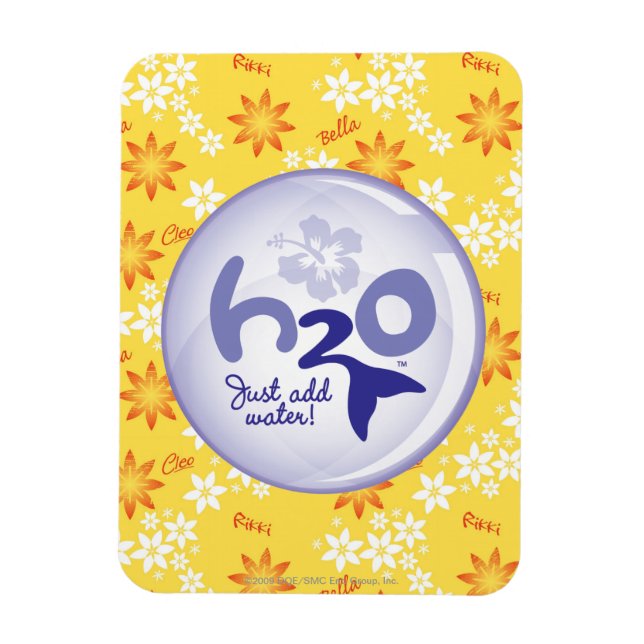 Imán Patrón de nombres amarillos (Vertical)