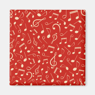 Imán Patrón de notas musicales