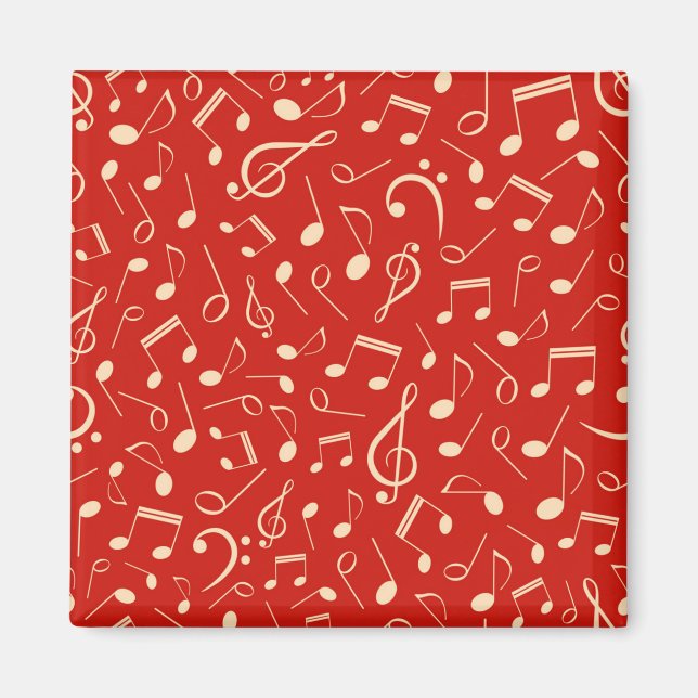 Imán Patrón de notas musicales (Frente)