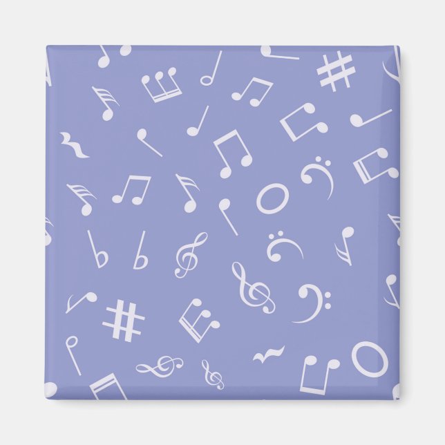 Imán Patrón de notas musicales (Frente)