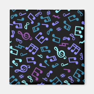 Imán Patrón de notas musicales