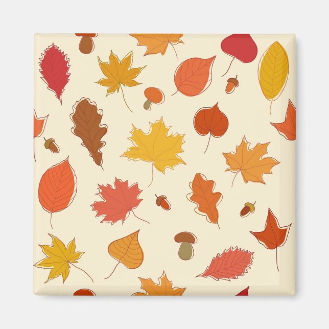 Imán Patrón de otoño (Frente)