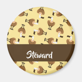 Imán Patrón de pájaro pardo