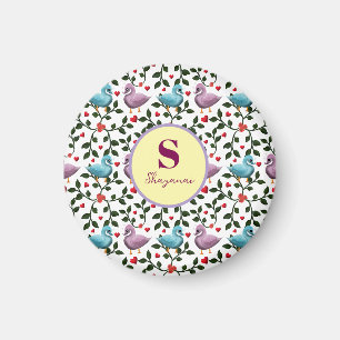 Imán Patrón de pájaros personalizado y personalizado 