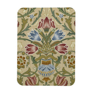 Imán Patrón de papel pintado floral Brocado de William