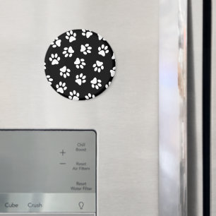 Imán Patrón De Patas, Patas De Perro, Patas Blancas