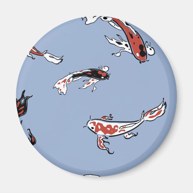 Imán Patrón de peces Koi Carp (Frente)