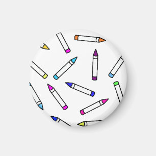 Imán Patrón de personalizado Crayon