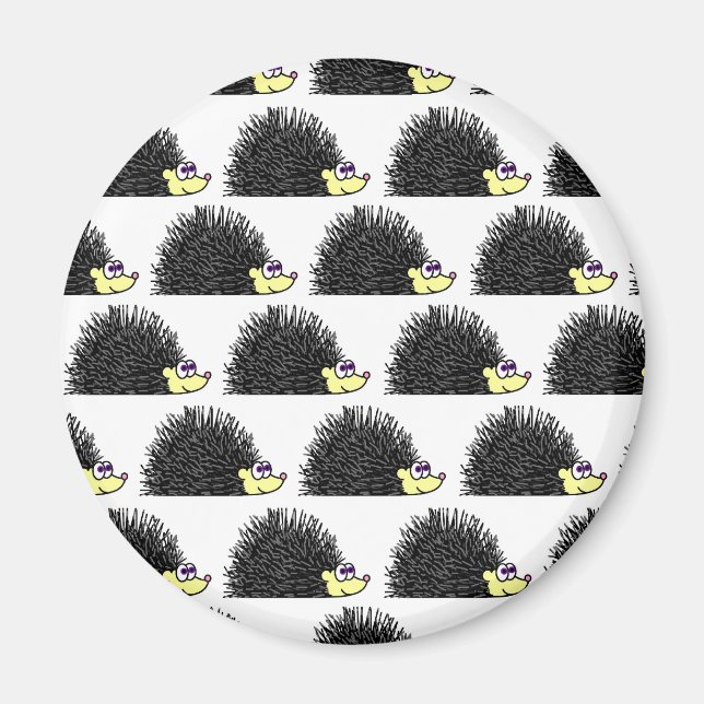 Imán Patrón de Personalizado de Cute Hedgehog (Frente)