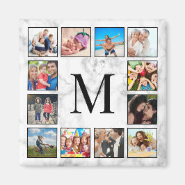 Imán Patrón de Piedra de Mármol Blanco