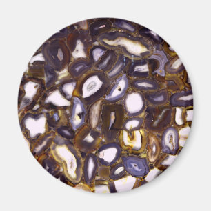 Imán Patrón de piedra del Agante Blanco Morado