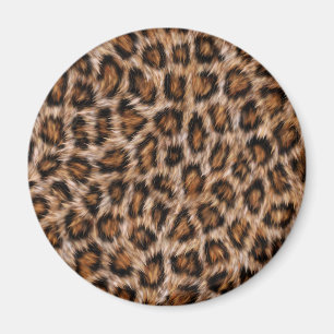 Imán Patrón de piel de gato animal de leopardo Fur Jagu