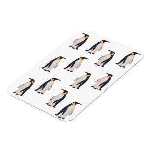 Imán Patrón de pingüinos lindos