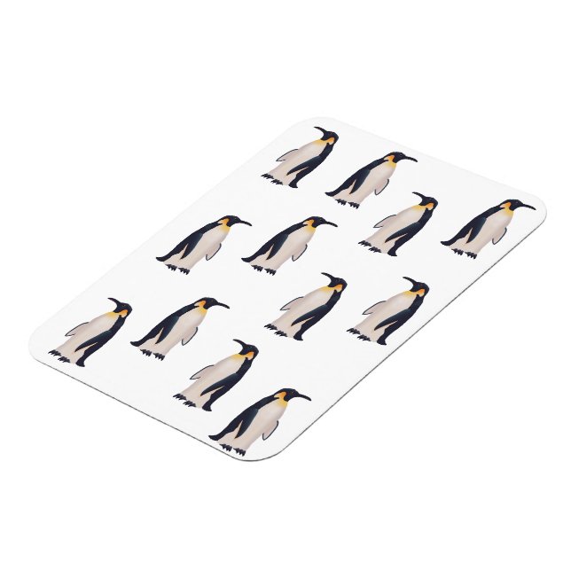 Imán Patrón de pingüinos lindos (Lado Izquierdo)