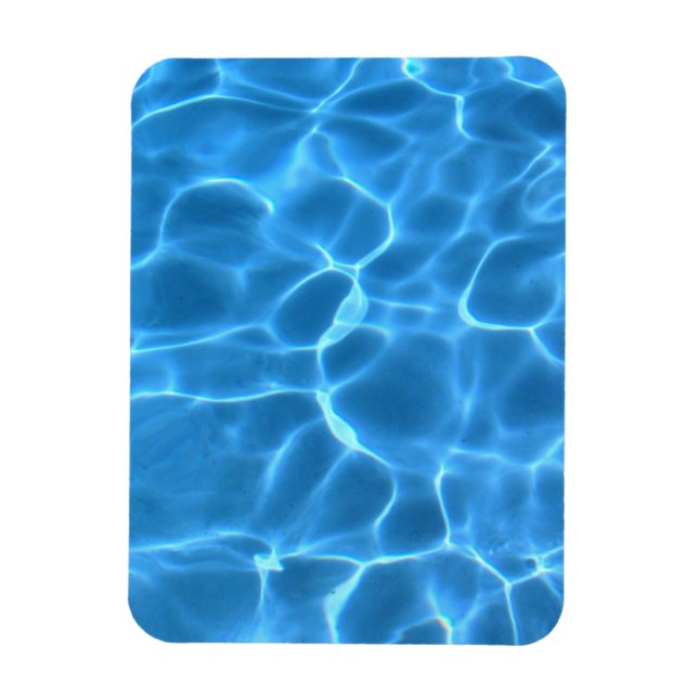 Imán Patrón de piscina azul (Vertical)