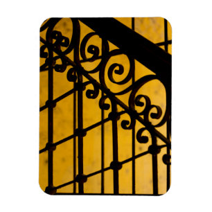 Imán Patrón de puerta de hierro en amarillo, Cuba