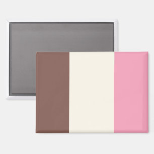 Imán Patrón de raya vertical de crema de hielo napolita