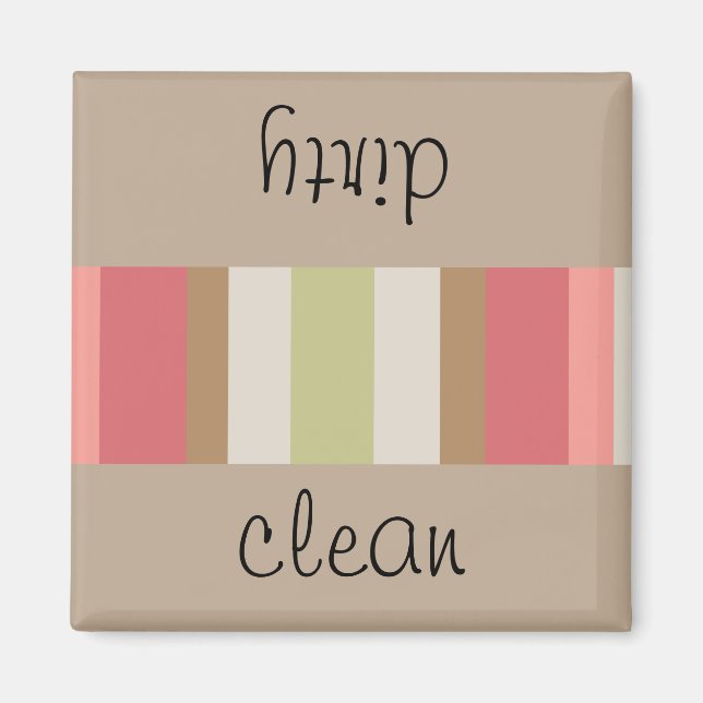 Imán Patrón de rayas de paprika (Frente)