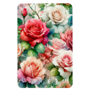 Imán Patrón de Rosa Caprichoso