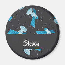 Imán Patrón de satélites del espacio azul