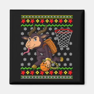 Imán Patrón de suéter feo de Navidad para niños Krampus