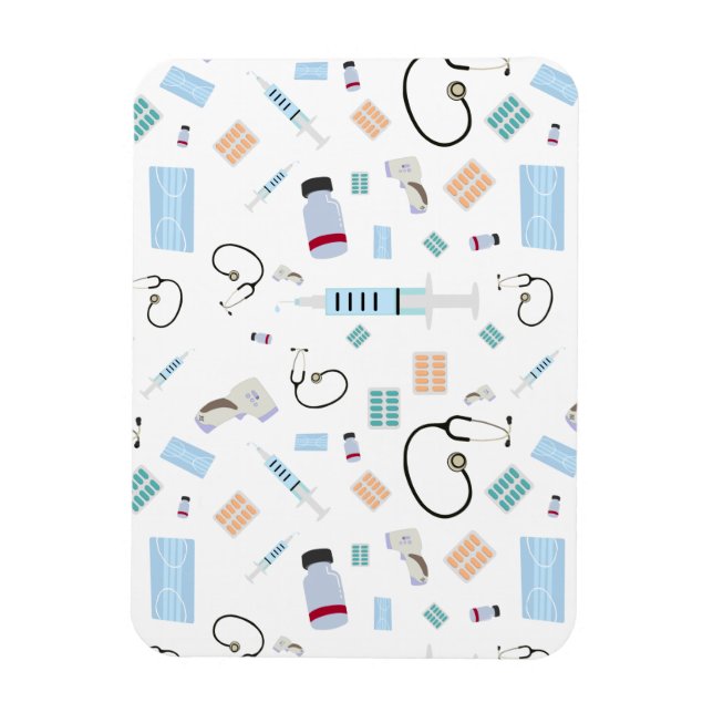 Imán Patrón de suministros médicos del médico (Vertical)