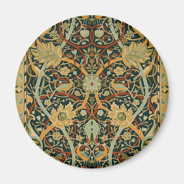 Imán Patrón de tapiz del bosque de William Morris: Vint (Frente)