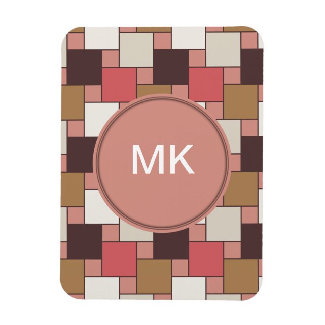 Imán Patrón de tejer de especias de calabaza (Vertical)