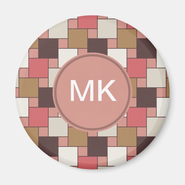 Imán Patrón de tejer de especias de calabaza (Frente)