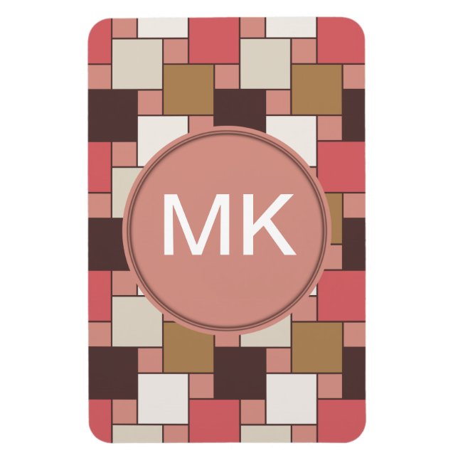 Imán Patrón de tejer de especias de calabaza (Vertical)