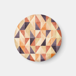 Imán Patrón de tierra de color de agua mosaico triangul