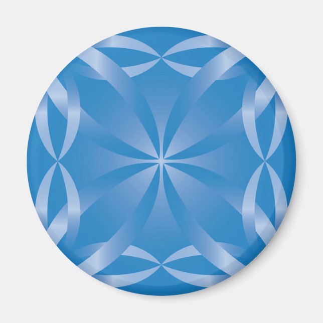 Imán patrón de topacio azul (Frente)