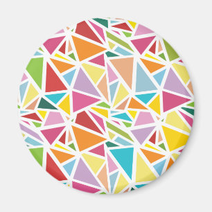 Imán Patrón de triángulos coloridos 2