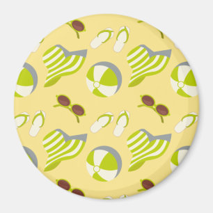 Imán Patrón de vacaciones en la playa con gafas de sol 