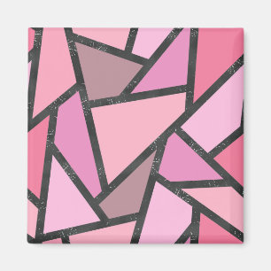 Imán Patrón de vidrio manchado de coral