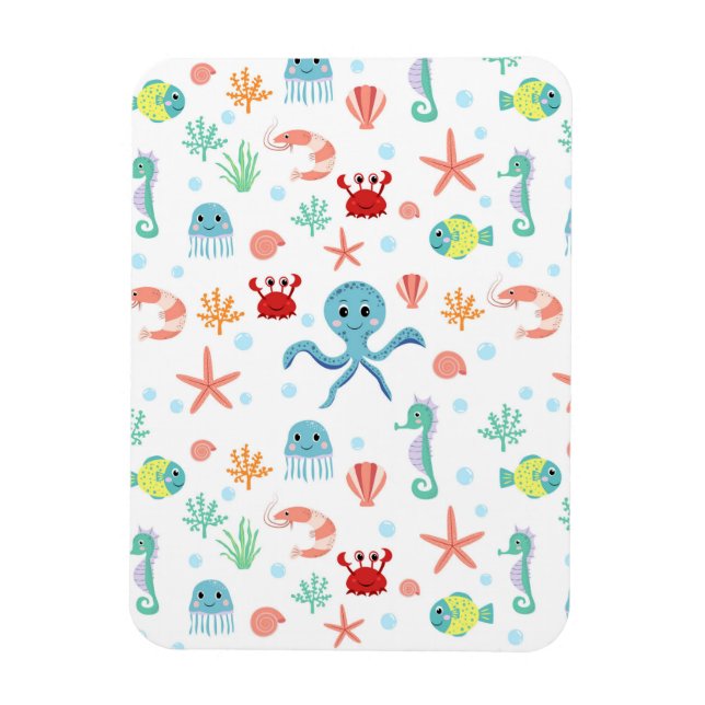 Imán Patrón del mundo marino (Vertical)