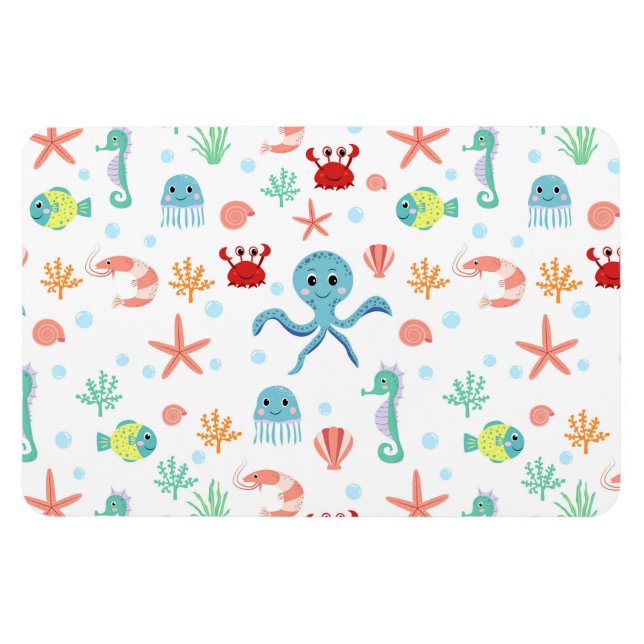 Imán Patrón del mundo marino (Horizontal)