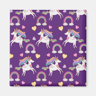 Imán Patrón divertido de caballo mágico Unicornio