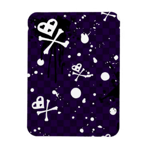 Imán Patrón Emo De Color Oscuro Con Pintura