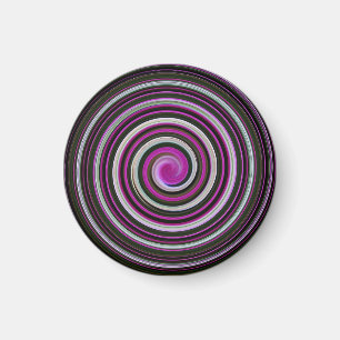 Imán Patrón espiral morado