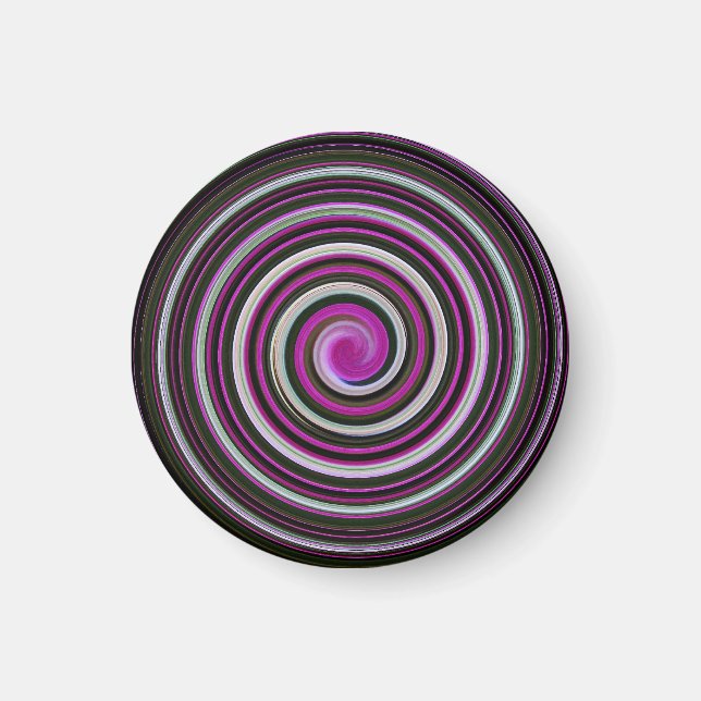 Imán Patrón espiral morado (Frente)