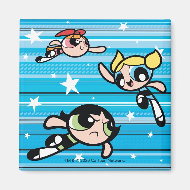 Imán Patrón estrella de Chicas Powerpuff (Frente)