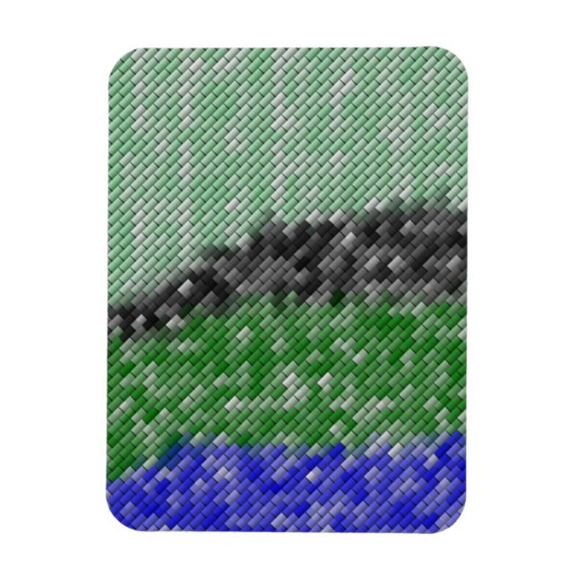Imán Patrón extraño moderno (Vertical)