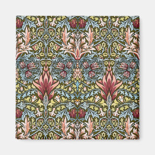 Imán Patrón floral de cabeza de serpiente de William Mo