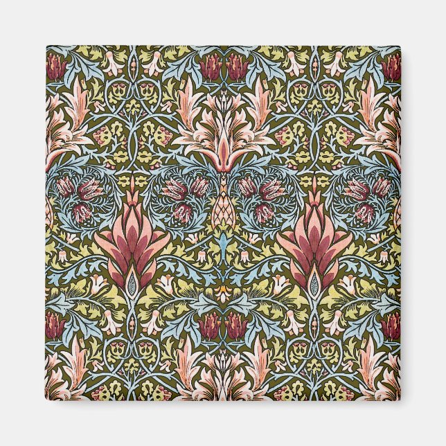 Imán Patrón floral de cabeza de serpiente de William Mo (Frente)