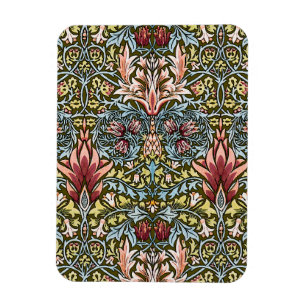 Imán Patrón floral de cabeza de serpiente de William Mo