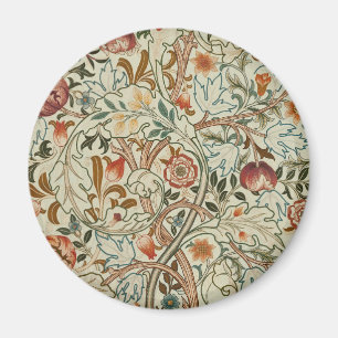 Imán Patrón floral de William Morris Acanthus Embroider