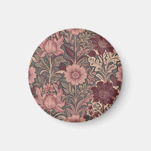Imán Patrón floral inspirado en William Morris