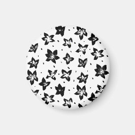 Imán Patrón floral reconstruido - Gótico acromático